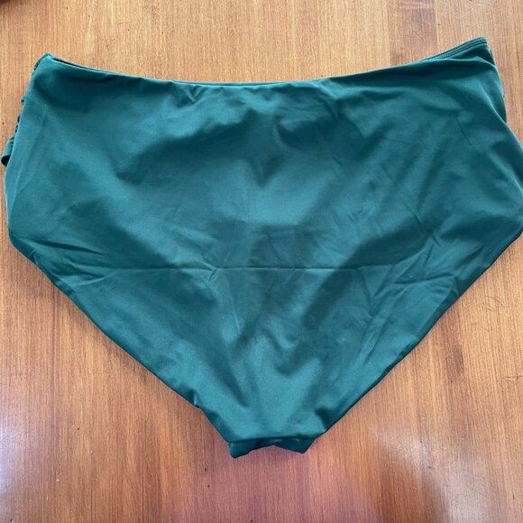 Andie The Dalia Bikini Bottom Green Sz XL High Waisted - Picture 4 of 8